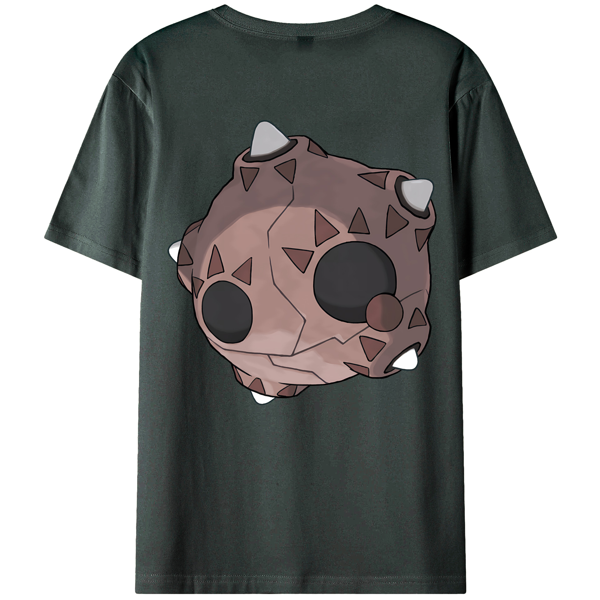 （画像用） ポケットモンスター Pokémon 綿100％ メンズ半袖Tシャツ（バックプリント） 通気性